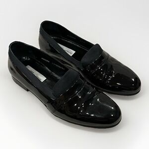 Mezlan Mirage Men's Tuxedo Loafers Dress Shoes Size 10M Patent Leather Black